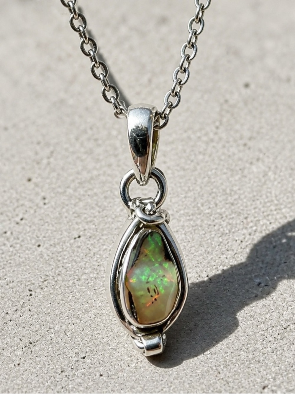 NEW! Opal Poison Pendant Necklace
